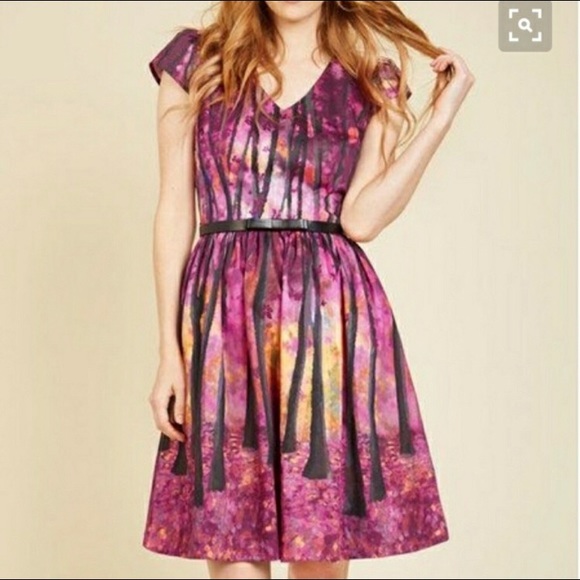 Modcloth Dresses & Skirts - Rare Modcloth Enchanted Forest Tree Dress - Medium
